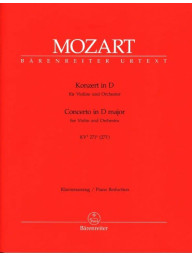 W.A. Mozart: Concerto for Violin und Orchestra in D-major K. 271a/271i (noty na housle, klavír)