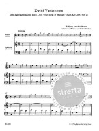 W.A. Mozart: Zwölf Variationen für Flöte und Klavier/Cembalo (noty na příčnou flétnu, klavír)