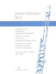 J.S. Bach: Overture in B minor (noty na příčnou flétnu, klavír)