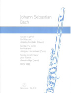J.S. Bach: Sonate g-Moll BWV 1020 (noty na příčnou flétnu, klavír)