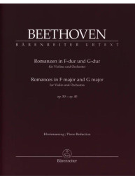 Beethoven: Romances in F major and G major op. 50, 40 (noty na housle, klavír)