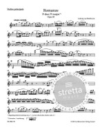 Beethoven: Romances in F major and G major op. 50, 40 (noty na housle, klavír)