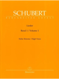 Franz Schubert: Lieder 1 - High Voice (noty, klavír, zpěv)