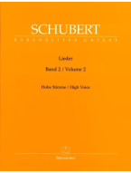 Franz Schubert: Lieder 2 - High Voice (noty na klavír, zpěv)