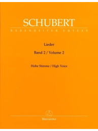 Franz Schubert: Lieder 2 - High Voice (noty na klavír, zpěv)