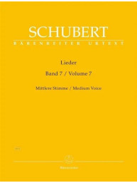 Franz Schubert: Lieder 7 - Medium Voice (noty na klavír, zpěv)