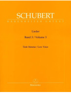 Franz Schubert: Lieder 3 - Low Voice (noty na klavír, zpěv)