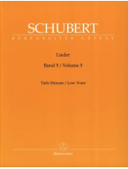 Franz Schubert: Lieder 5 - Low Voice (noty na klavír, zpěv)