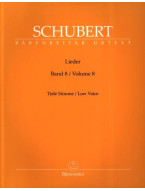 Franz Schubert: Lieder 8 - Low Voice (noty na klavír, zpěv)