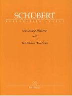 Franz Schubert: Die Schöne Müllerin Op.25 - Low Voice (noty na klavír, zpěv)