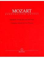 W.A. Mozart: Complete Works For 2 Pianos (noty na čtyřruční klavír)