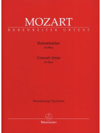 W.A. Mozart: Concert Arias For Bass (noty na klavír, zpěv)