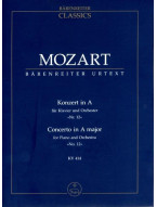 W.A. Mozart: Concerto No. 12 in A major K. 414 (noty, partitura)