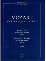W.A. Mozart: Concerto No. 12 in A major K. 414 (noty, partitura)