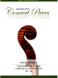 Oskar Rieding: Concerto D Major Op. 36 (noty na housle, klavír)