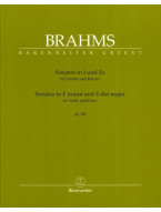 Johannes Brahms: Sonatas In F Minor And E-Flat major (noty na housle, klavír)