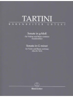 Giuseppe Tartini: Sonate in G-Moll, Teufelstriller (noty na housle, basso continuo)