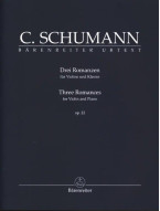 Clara Schumann: Drei Romanzen op. 22 (noty na housle, klavír)