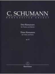 Clara Schumann: Drei Romanzen op. 22 (noty na housle, klavír)