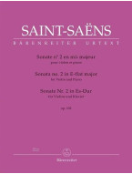 Camille Saint-Saëns: Sonata No. 2 In E-flat major Op.102 (noty na housle, klavír)