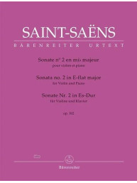 Camille Saint-Saëns: Sonata No. 2 In E-flat major Op.102 (noty na housle, klavír)