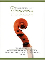 Friedrich Seitz: Concerto Op. 13 No 2 G Major (noty na housle, klavír)
