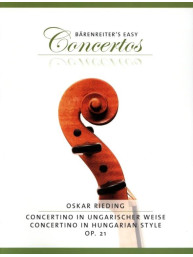 Oskar Rieding: Concertino in Hungarian Style in A minor op. 21 (noty na housle, klavír)