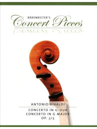 Antonio Vivaldi: Concerto In G major Op.3/3 (noty na housle, klavír)