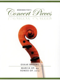 Oskar Rieding: Marcia Op.44 & Rondo Op.22/3 (noty na housle, klavír)