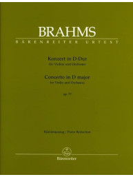 Johannes Brahms: Concerto in D major op. 77 (noty pro housle, klavír)
