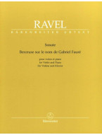 Maurice Ravel: Sonata / Berceuse sur le nom de Gabriel Fauré (noty na housle, klavír)
