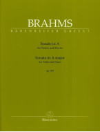 Johannes Brahms: Sonata in A major op. 100 (noty pro housle, klavír)