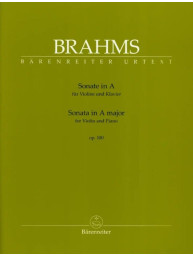 Johannes Brahms: Sonata in A major op. 100 (noty pro housle, klavír)