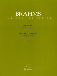 Johannes Brahms: Sonata in D minor op. 108 (noty pro housle, klavír)
