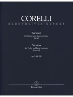 Arcangelo Corelli: Sonatas Op. 5, VII-XII (noty na housle, basso continuo)
