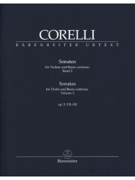 Arcangelo Corelli: Sonatas Op. 5, VII-XII (noty na housle, basso continuo)