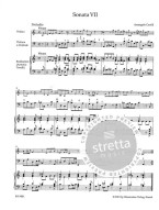 Arcangelo Corelli: Sonatas Op. 5, VII-XII (noty na housle, basso continuo)