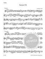 Arcangelo Corelli: Sonatas Op. 5, VII-XII (noty na housle, basso continuo)