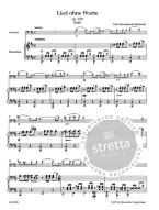 Felix Mendelssohn: Song Without Words Op. 109 (noty na violoncello, klavír)