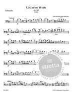 Felix Mendelssohn: Song Without Words Op. 109 (noty na violoncello, klavír)