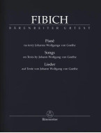 Zdeněk Fibich: Songs on Texts by Johann Wolfgang von Goethe (noty na klavír, zpěv)