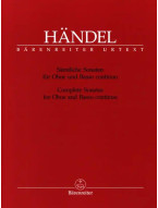 Georg Friedrich Händel: Complete Sonatas (noty na hoboj, basso continuo)