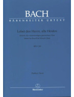 J.S. Bach: Lobet den Herrn, alle Heiden BWV 230 (noty na varhany, zpěv)