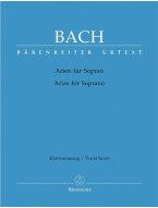 J.S. Bach: Arias for Soprano (noty na klavír, zpěv)