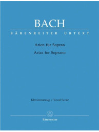 J.S. Bach: Arias for Soprano (noty na klavír, zpěv)