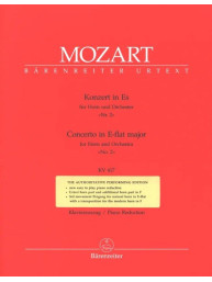 W.A. Mozart: Concerto in E-flat major No. 2, KV 417 (noty na lesní roh, klavír)