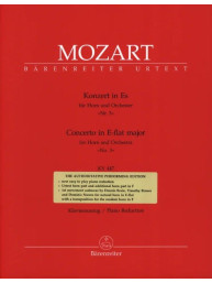 W.A. Mozart: Concerto in E-flat major No. 3, KV 447 (noty na lesní roh, klavír)