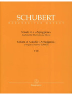 Franz Schubert: Sonata in A minor - Arpeggione D 821 (noty na klarinet, zpěv)