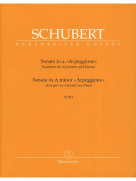 Franz Schubert: Sonata in A minor - Arpeggione D 821 (noty na klarinet, zpěv)