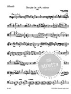 Franz Schubert: Sonata in A minor - Arpeggione D 821 (noty na violoncello, klavír)